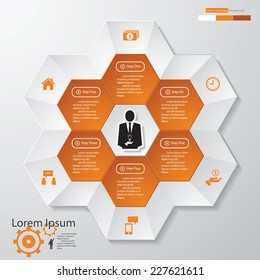 Design clean number banners template/graphic or website layout. Vector.