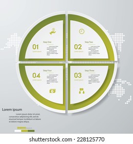 Design clean number banners template/graphic or website layout. Vector.