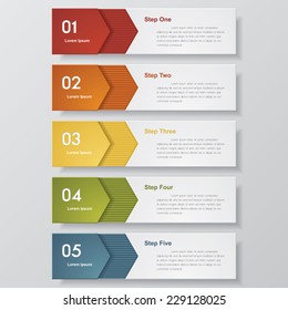 Design clean number banners template/graphic or website layout. Vector.