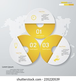 Design clean number banners template/graphic or website layout. Vector.