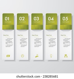 Design clean number banners template/graphic or website layout. Vector.