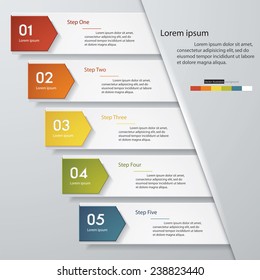 Design clean number banners template/graphic or website layout. Vector.