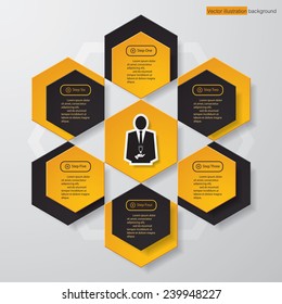 Design clean number banners template/graphic or website layout. Vector.