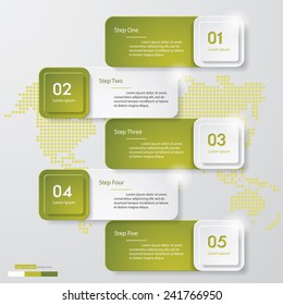 Design clean number banners template/graphic or website layout. Vector.
