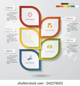 Design clean number banners template/graphic or website layout. Vector.