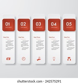 Design clean number banners template/graphic or website layout. Vector.