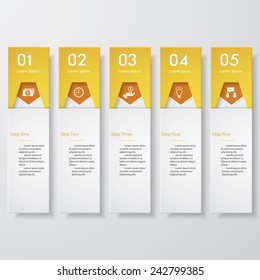Design clean number banners template/graphic or website layout. Vector.