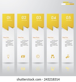Design clean number banners template/graphic or website layout. Vector.