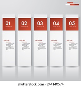 Design clean number banners template/graphic or website layout. Vector.