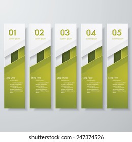 Design clean number banners template/graphic or website layout. Vector.