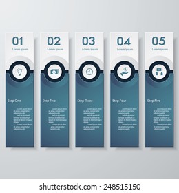 Design clean number banners template/graphic or website layout. Vector.