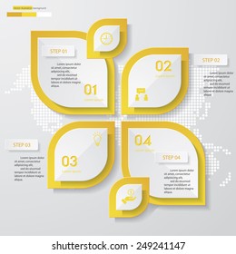 Design clean number banners template/graphic or website layout. Vector.