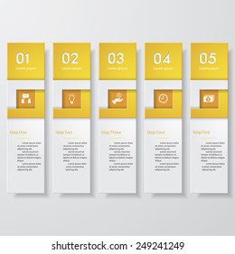Design clean number banners template/graphic or website layout. Vector.