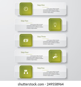 Design clean number banners template/graphic or website layout. Vector.