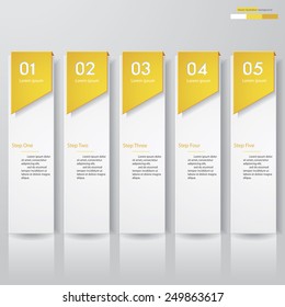 Design clean number banners template/graphic or website layout. Vector.