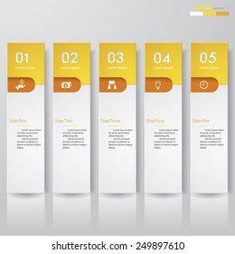 Design clean number banners template/graphic or website layout. Vector.