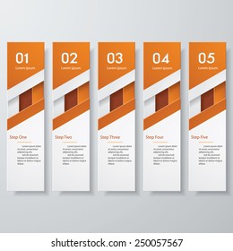 Design clean number banners template/graphic or website layout. Vector.