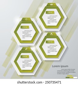 Design clean number banners template/graphic or website layout. Vector.