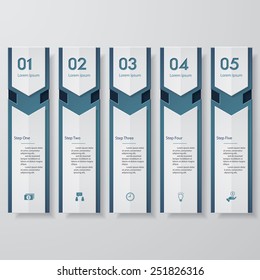 Design clean number banners template/graphic or website layout. Vector.