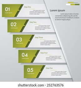 Design clean number banners template/graphic or website layout. Vector.