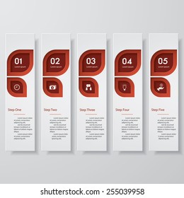 Design clean number banners template/graphic or website layout. Vector.