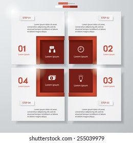 Design clean number banners template/graphic or website layout. Vector.