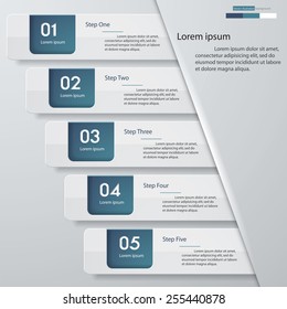 Design clean number banners template/graphic or website layout. Vector.