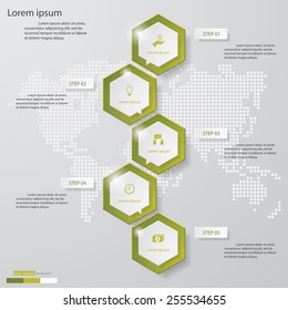 Design clean number banners template/graphic or website layout. Vector.