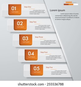 Design clean number banners template/graphic or website layout. Vector.