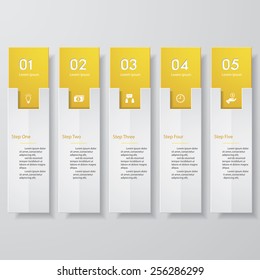 Design clean number banners template/graphic or website layout. Vector.