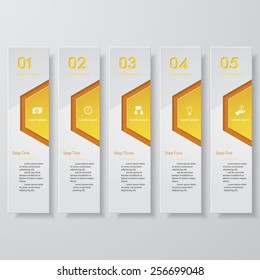 Design clean number banners template/graphic or website layout. Vector.