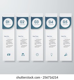 Design clean number banners template/graphic or website layout. Vector.