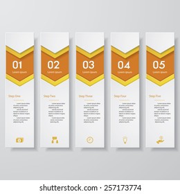 Design clean number banners template/graphic or website layout. Vector.
