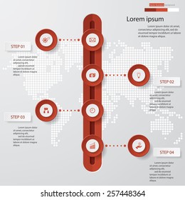 Design clean number banners template/graphic or website layout. Vector.