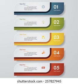 Design clean number banners template/graphic or website layout. Vector.