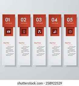 Design clean number banners template/graphic or website layout. Vector.