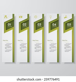 Design clean number banners template/graphic or website layout. Vector.