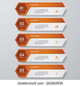 Design clean number banners template/graphic or website layout. Vector.
