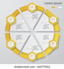 Design clean number banners template/graphic or website layout. Vector.