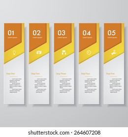 Design clean number banners template/graphic or website layout. Vector.