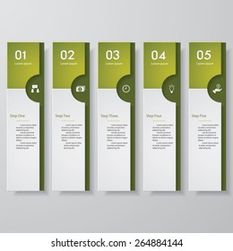 Design clean number banners template/graphic or website layout. Vector.