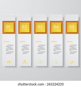 Design clean number banners template/graphic or website layout. Vector.
