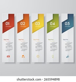 Design clean number banners template/graphic or website layout. Vector.