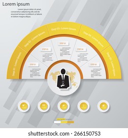 Design clean number banners template/graphic or website layout. Vector.