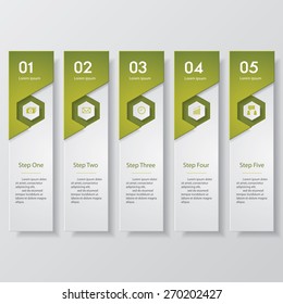 Design clean number banners template/graphic or website layout. Vector.