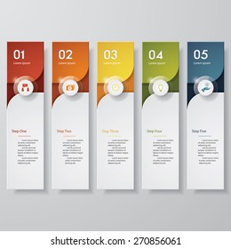 Design clean number banners template/graphic or website layout. Vector.