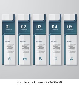 Design clean number banners template/graphic or website layout. Vector.