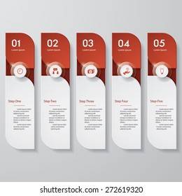 Design clean number banners template/graphic or website layout. Vector.