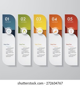 Design clean number banners template/graphic or website layout. Vector.