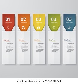 Design clean number banners template/graphic or website layout. Vector